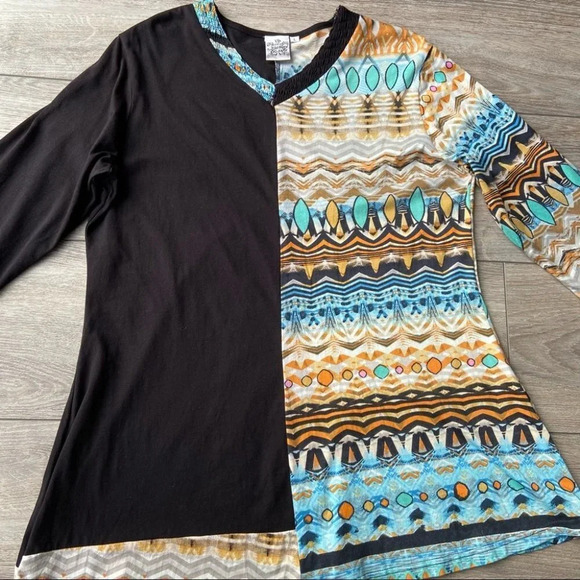 Parsley & Sage Asymmetrical Patchwork Tunics - Picture 10 of 14